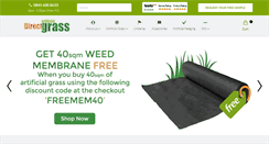 Desktop Screenshot of direct-artificial-grass.co.uk
